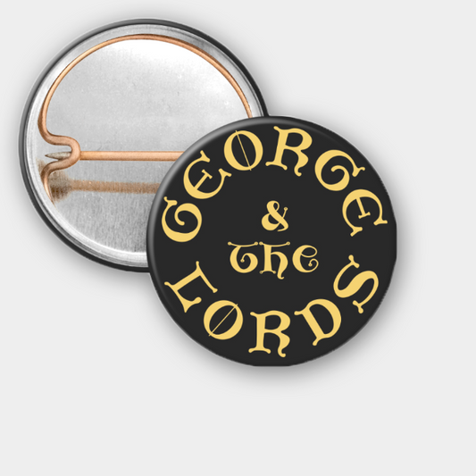 George & the Lords pin with wordmark logo