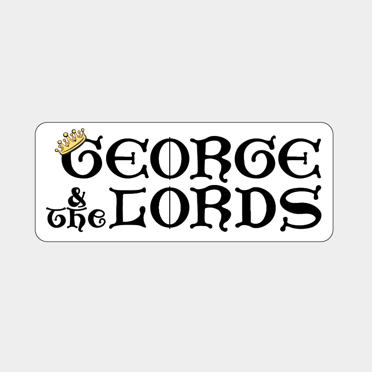 Rectangular George & the Lords  sticker